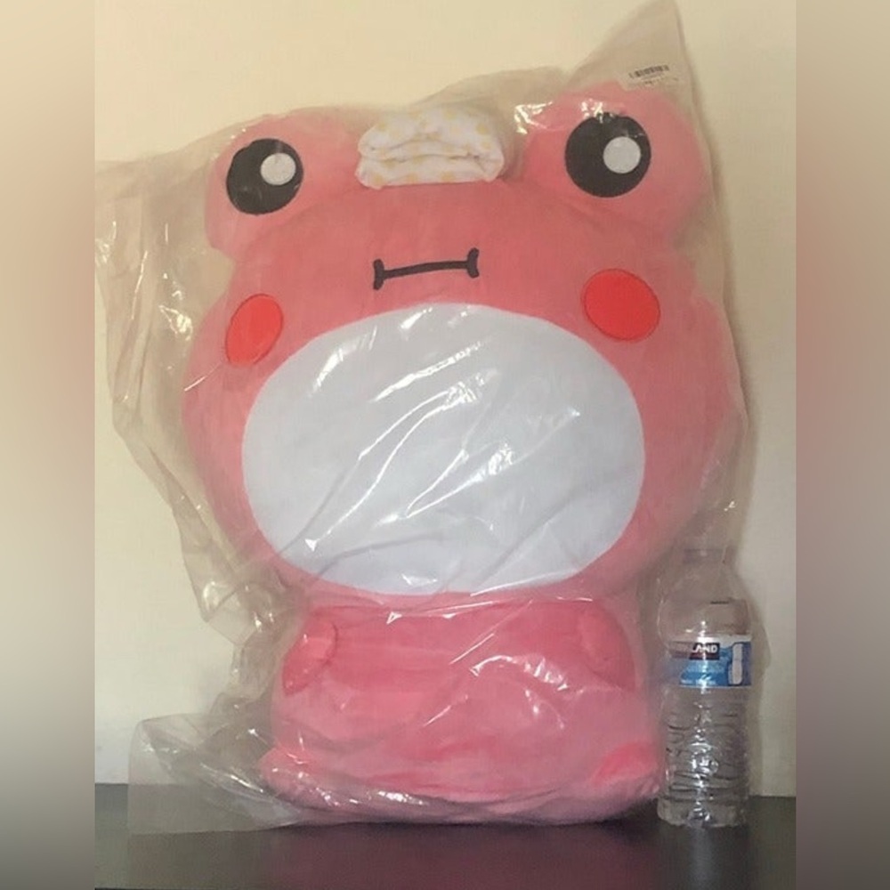 Toreba 45cm Croaking Bathhouse Frog Big Plushy B. Pink